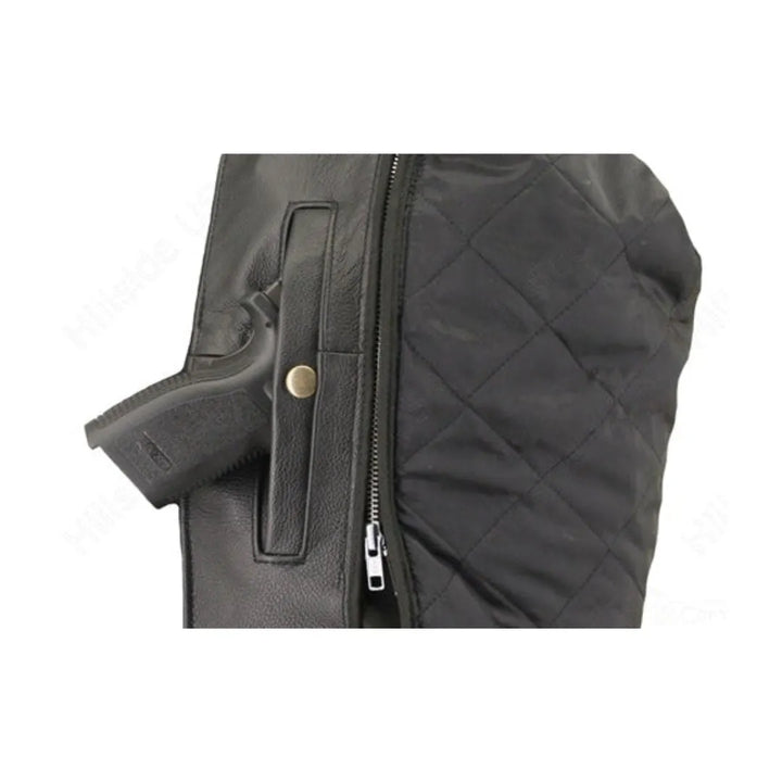 Men's Full Belted Cowhide Biker Jacket