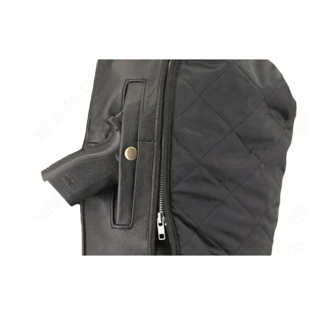 Men's Classic Black Biker Jacket