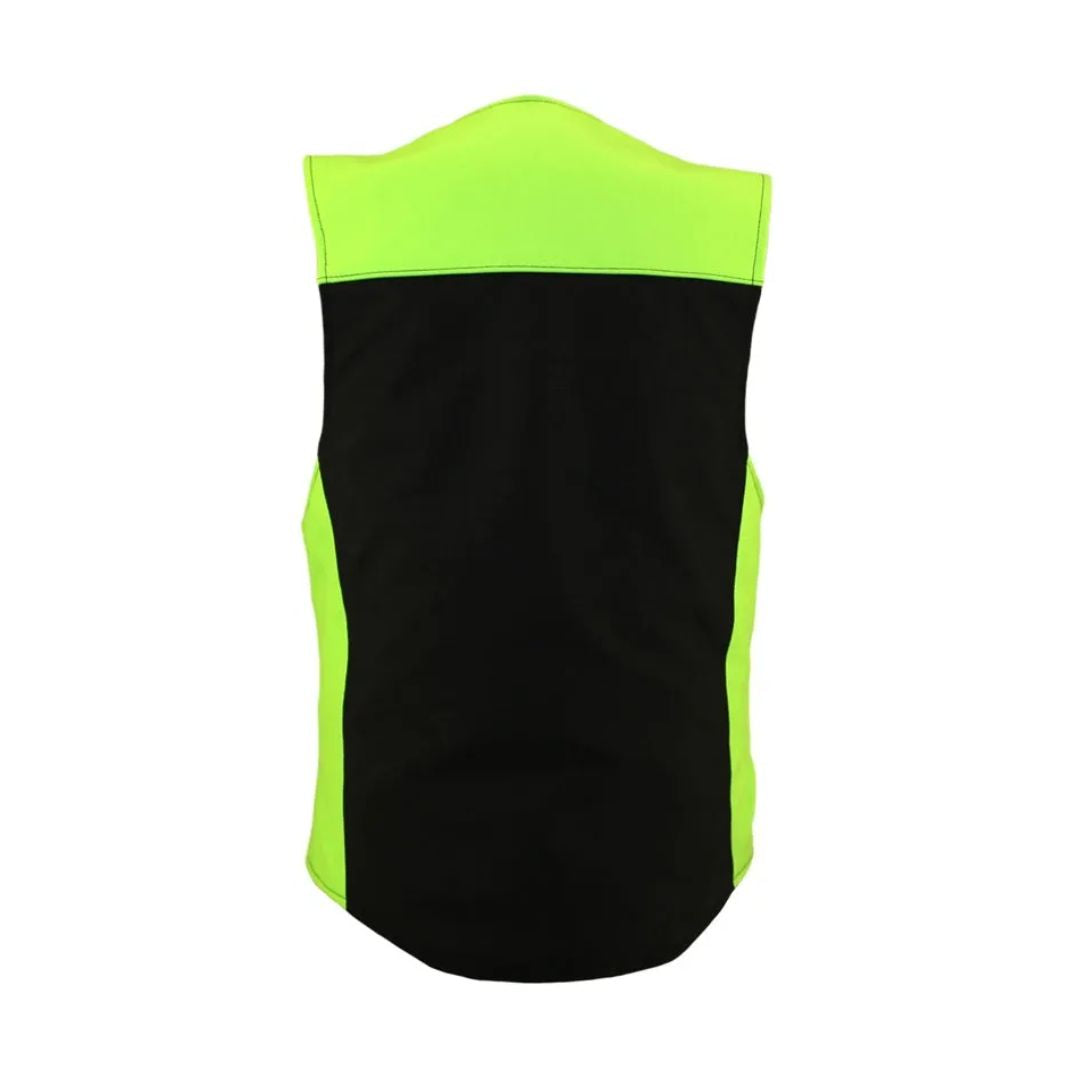 Leather & Cordura Combo Zippered Tactical Vest.