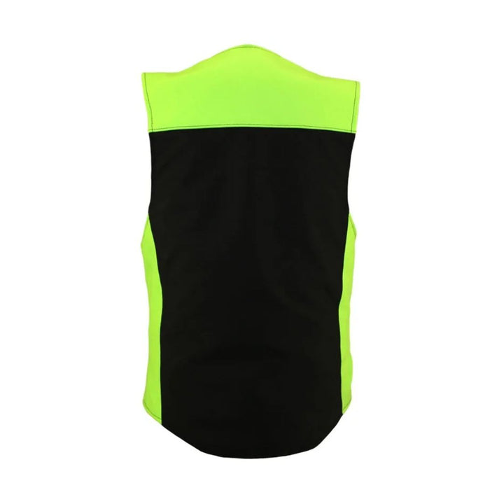 Leather & Cordura Combo Zippered Tactical Vest.