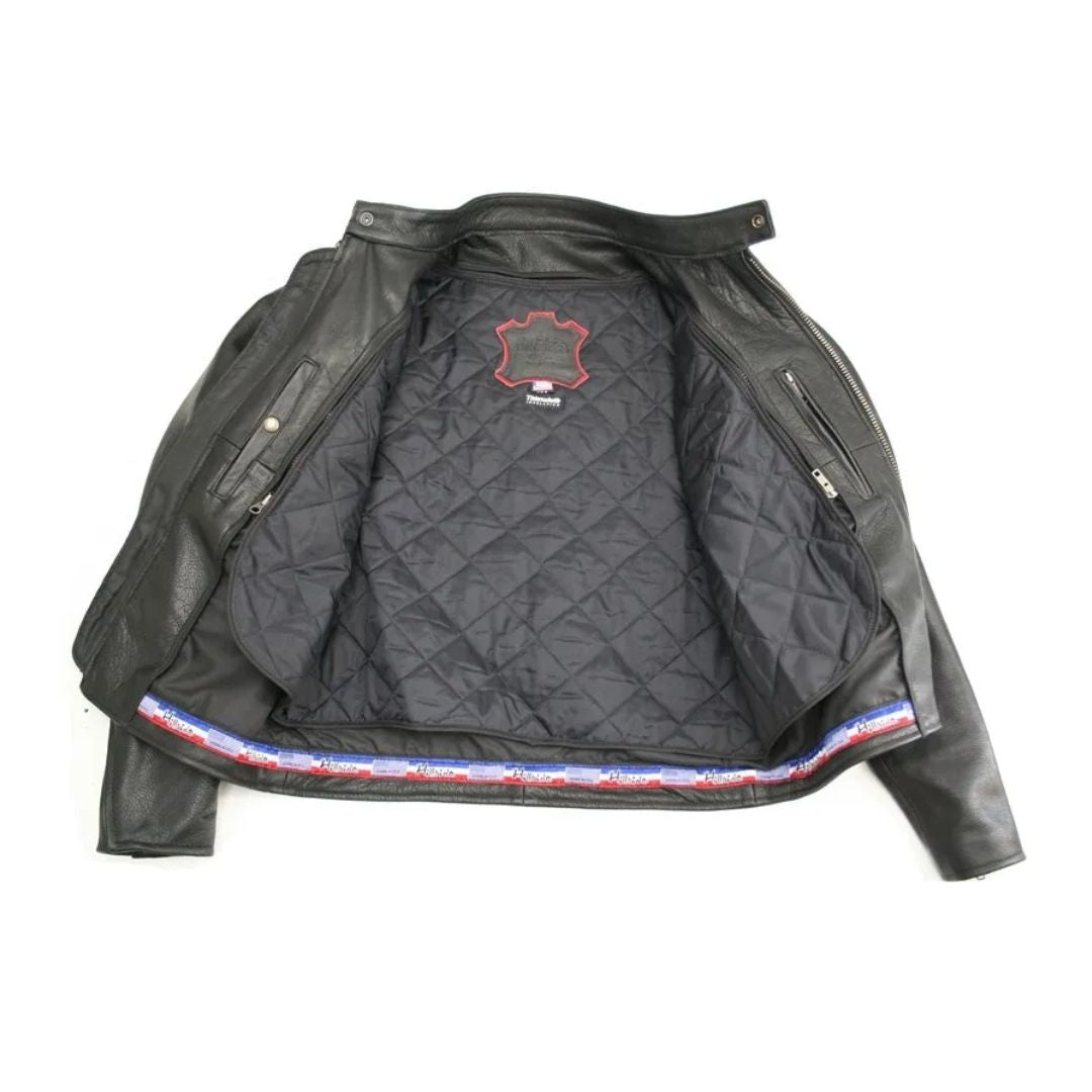 Men's Cowhide Cafe Racer Jacket