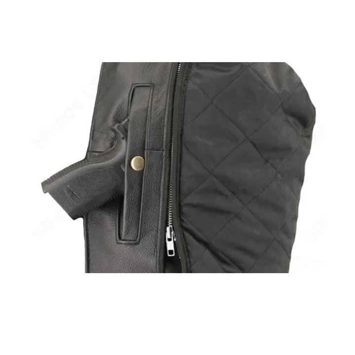 Men's Full Belted Cowhide Biker Jacket