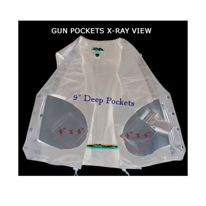 Men's Braided Leather Vest with Genuine Buffalo Nickel Snaps