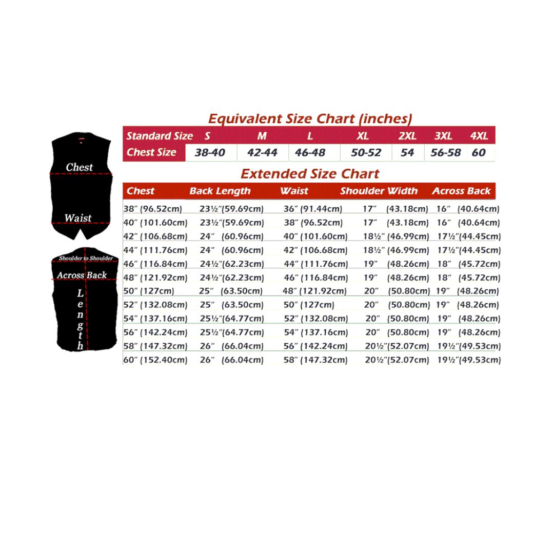 Men's Laced Side Full Perforated Classic Biker Vest