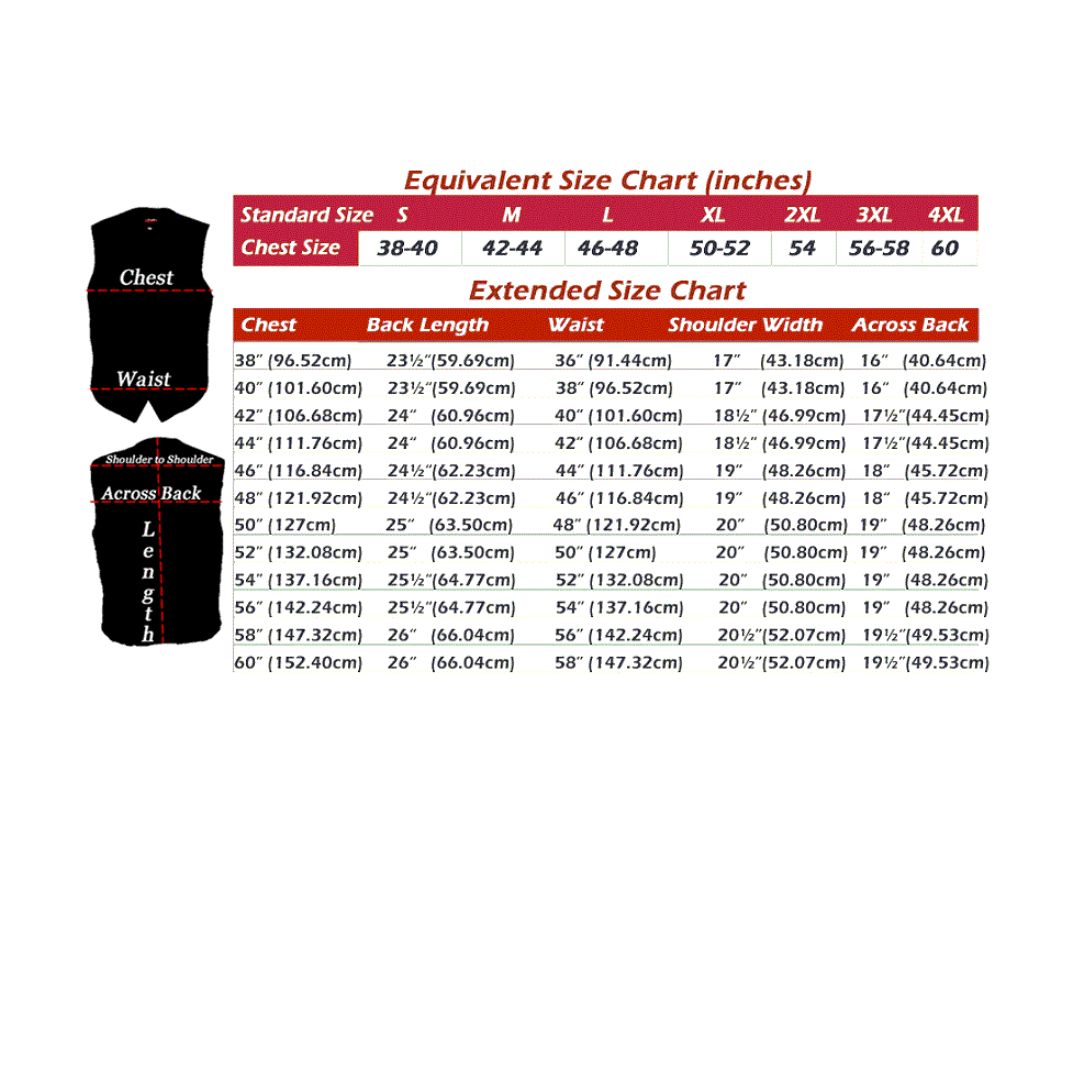 Men's Ultimate Horsehide Motorcycle Leather Vest