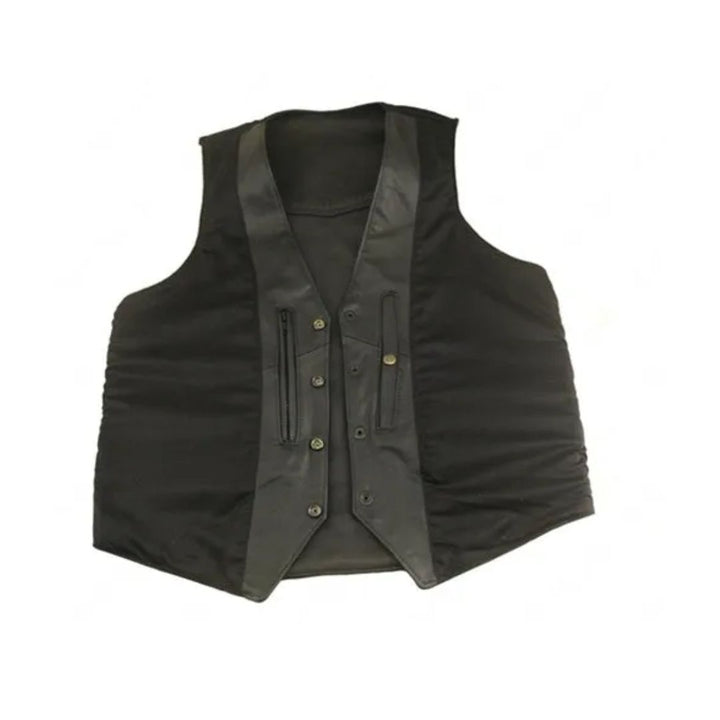 Men's Basic Biker Leather Vest (Custom)