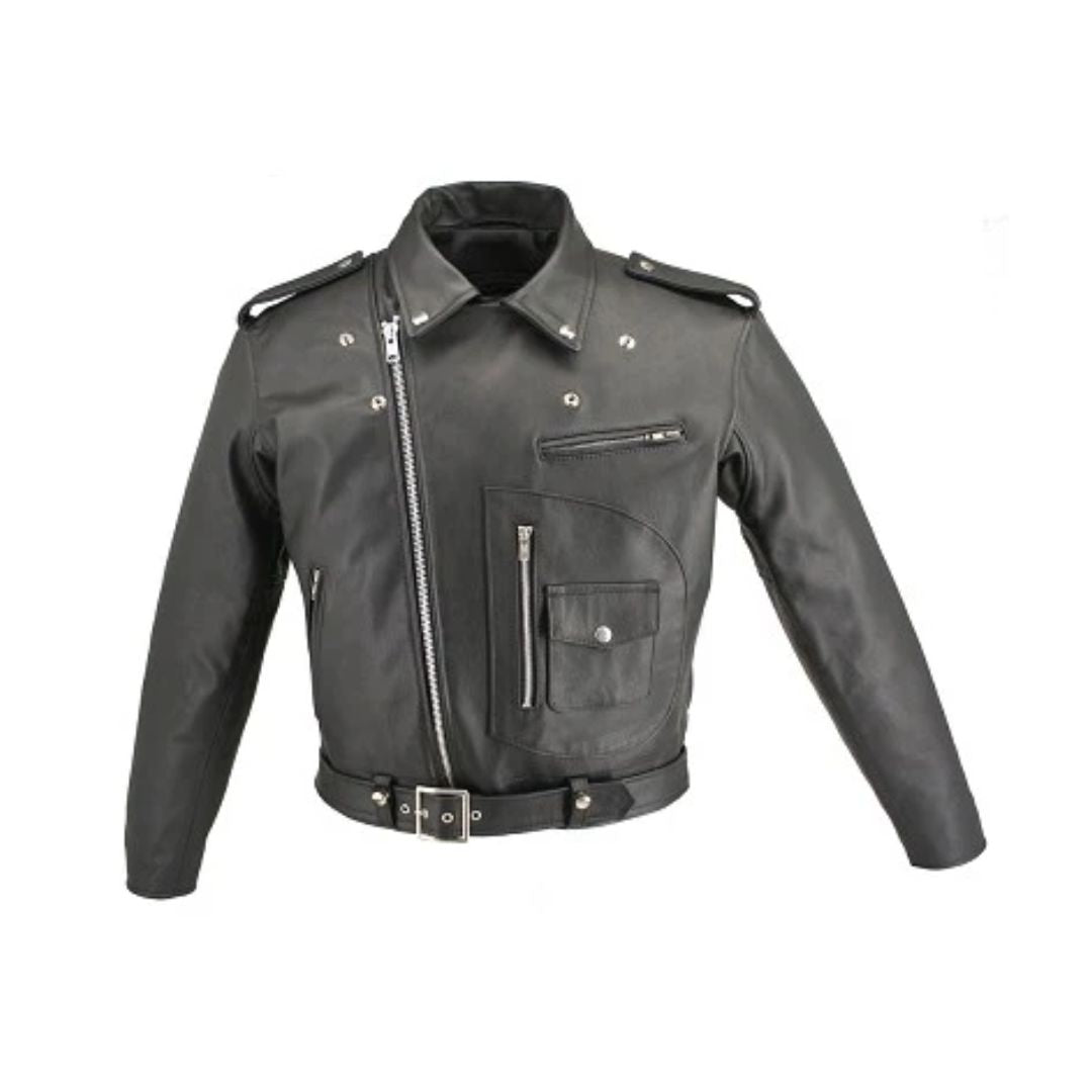 Men's D Pocket Horsehide Motorcycle Jacket