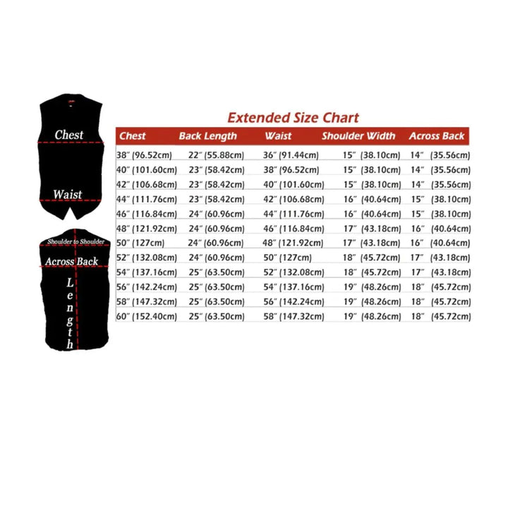 The Invader Full Back Motorcycle Leather vest
