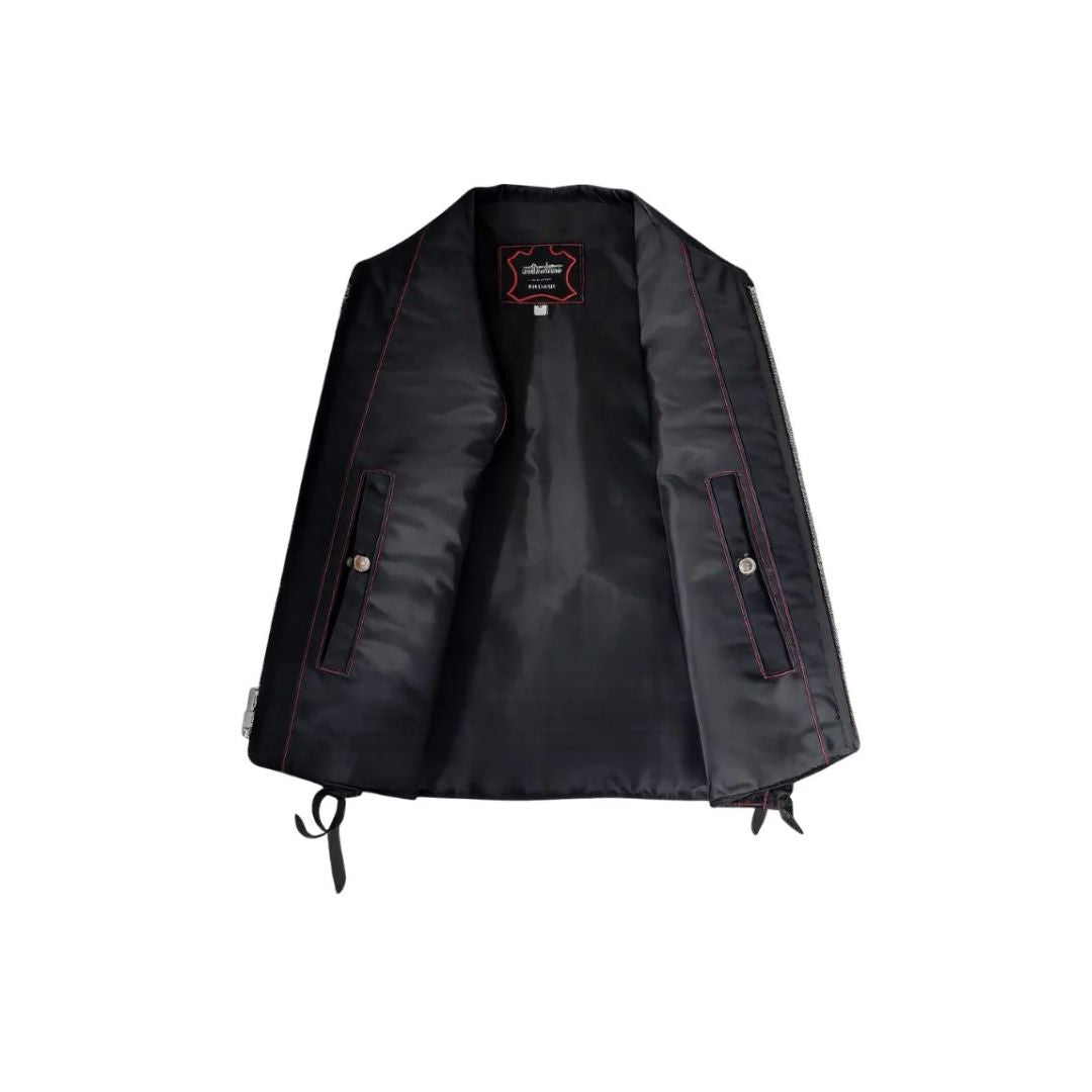 Hillside Bandit Leather/Cordura Biker vest