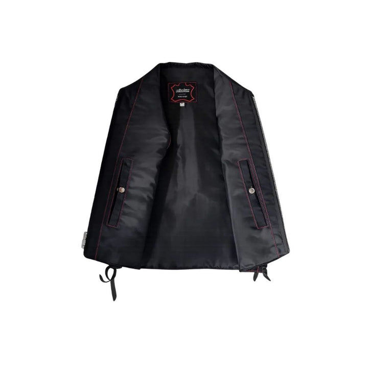 Hillside Bandit Leather/Cordura Biker vest