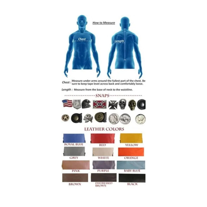 Men's Braided Black-Brown Leather Vest (Custom)