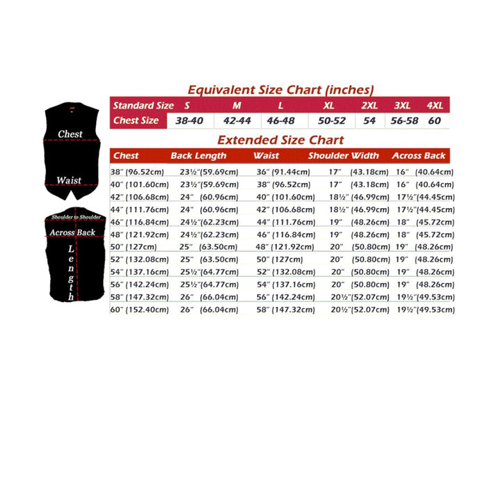 Touring American Bison Leather Vest - Black