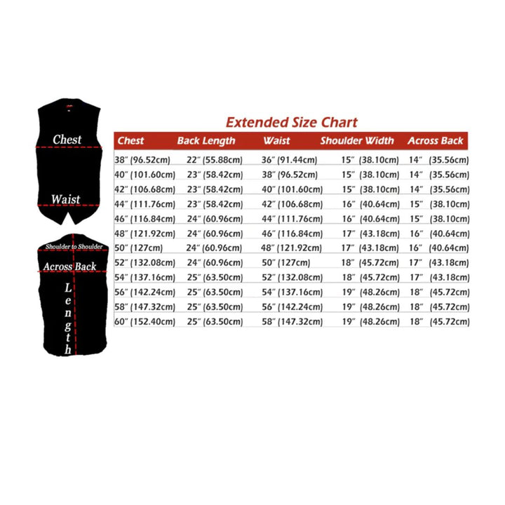 Men's Semi-Perforated Biker Vest