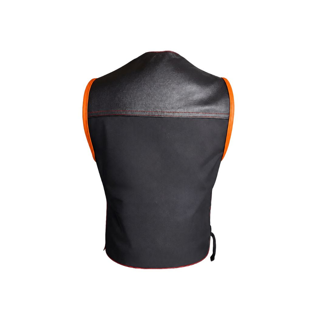 Hillside Bandit Leather/Cordura Biker vest