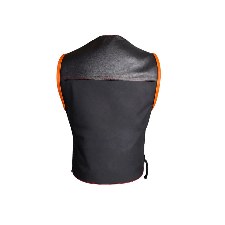 Hillside Bandit Leather/Cordura Biker vest