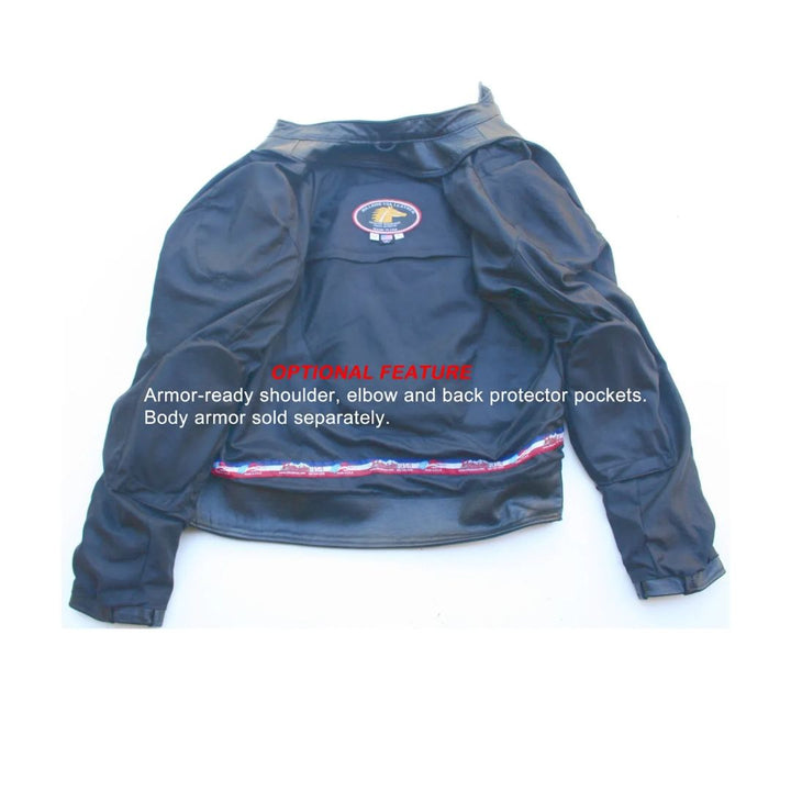 Mens Hybrid Horsehide Biker Jacket