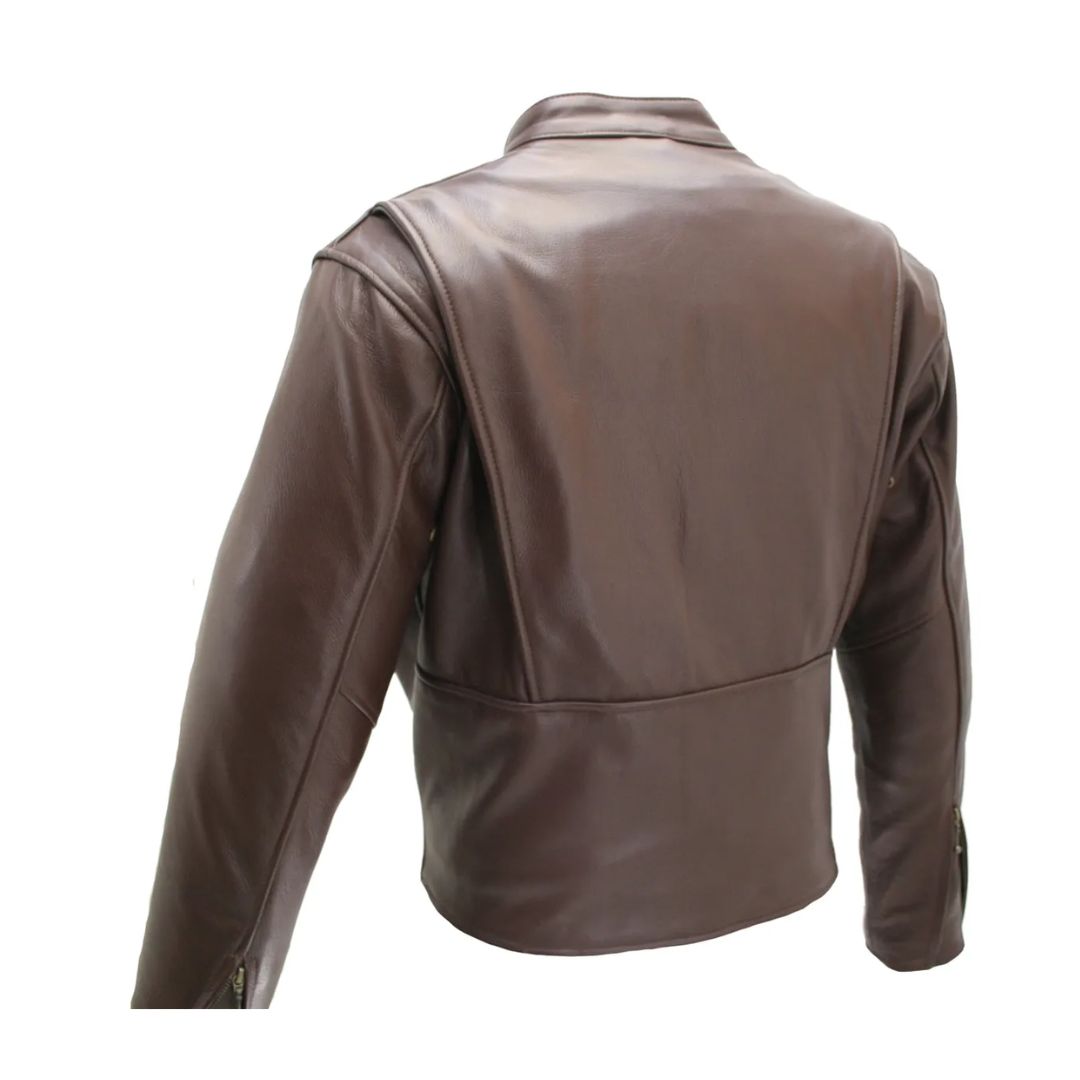 Men's Cowhide Cafe Racer Jacket