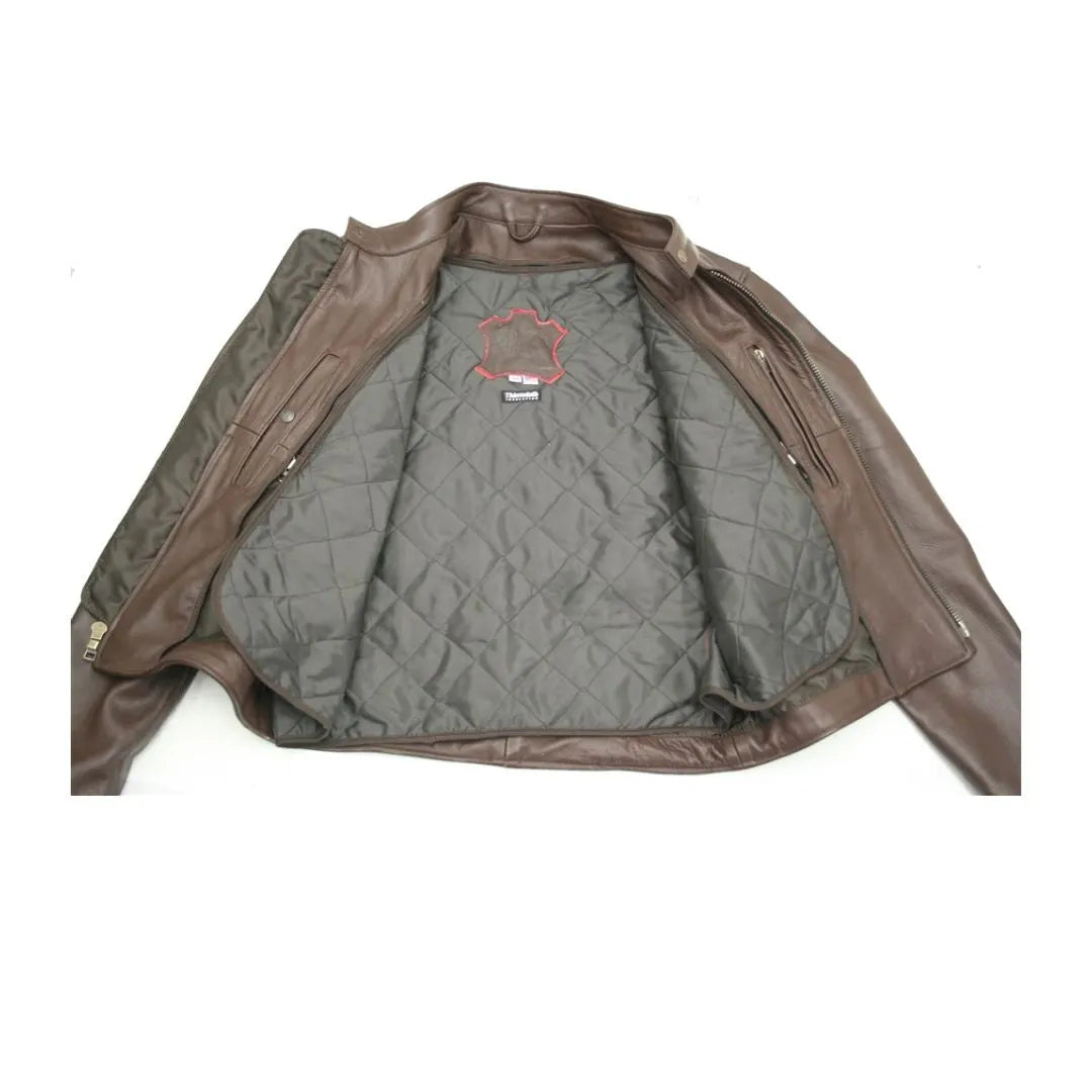 Men's Cowhide Cafe Racer Jacket