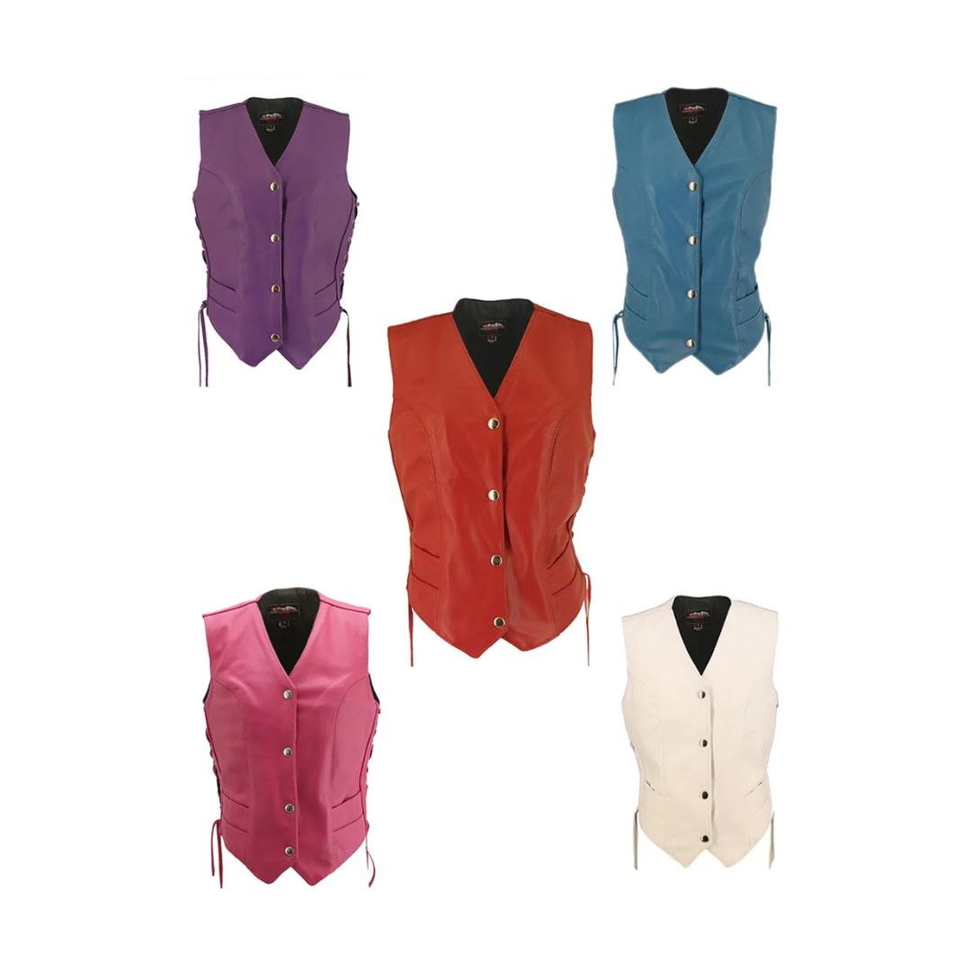 Women's Leather Vest