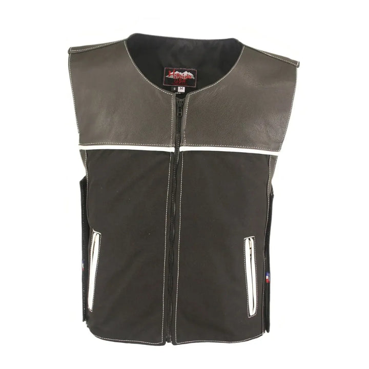 CX Combo Cordura/Leather Vest  (Custom-Made)