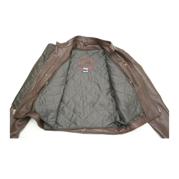 Men's Cowhide Cafe Racer Jacket