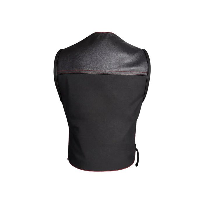Hillside Bandit Leather/Cordura Biker vest