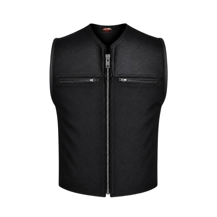 Hillside Bandit Leather/Cordura Biker vest