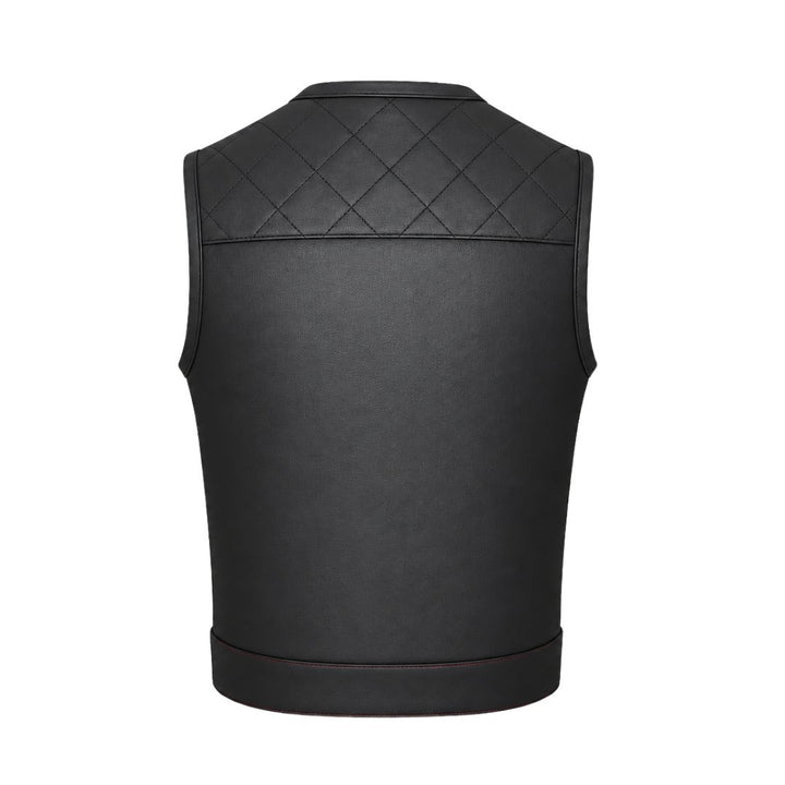 All Leather Double Diamond  Club Vest
