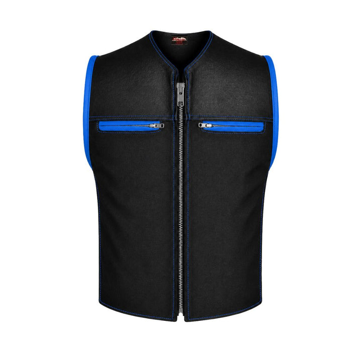 Hillside Bandit Leather/Cordura Biker vest