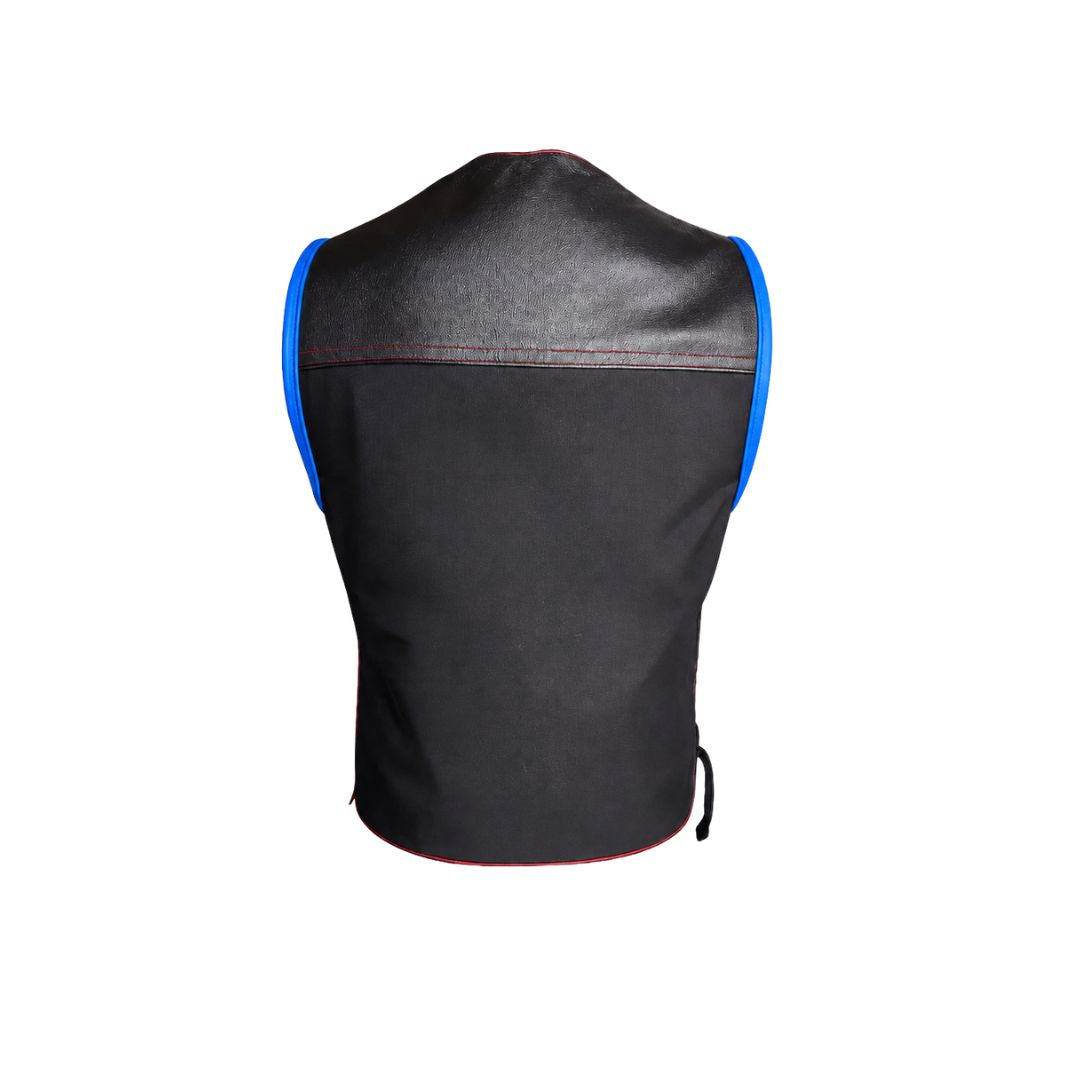 Hillside Bandit Leather/Cordura Biker vest