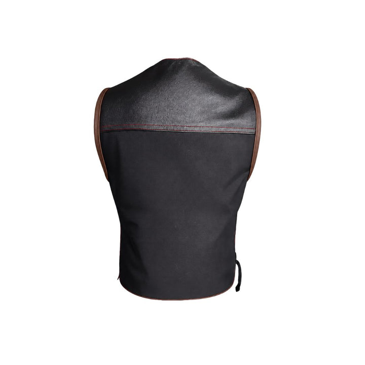 Hillside Bandit Leather/Cordura Biker vest