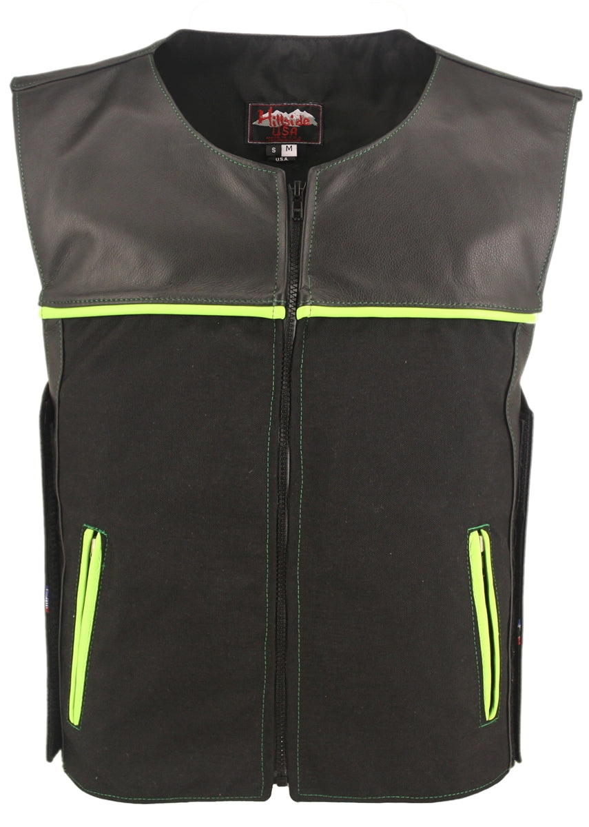 CX Combo Cordura/Leather Vest  (Custom-Made)
