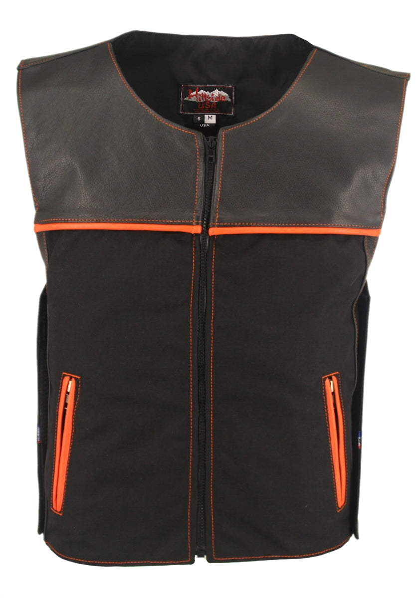 CX Combo Cordura/Leather Vest  (Custom-Made)