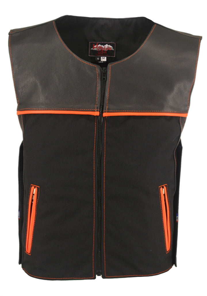 CX Combo Cordura/Leather Vest  (Custom-Made)