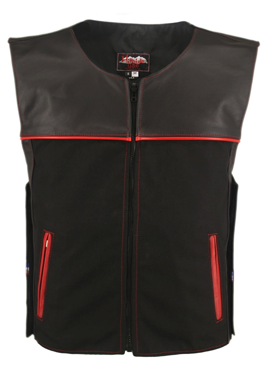 CX Combo Cordura/Leather Vest  (Custom-Made)