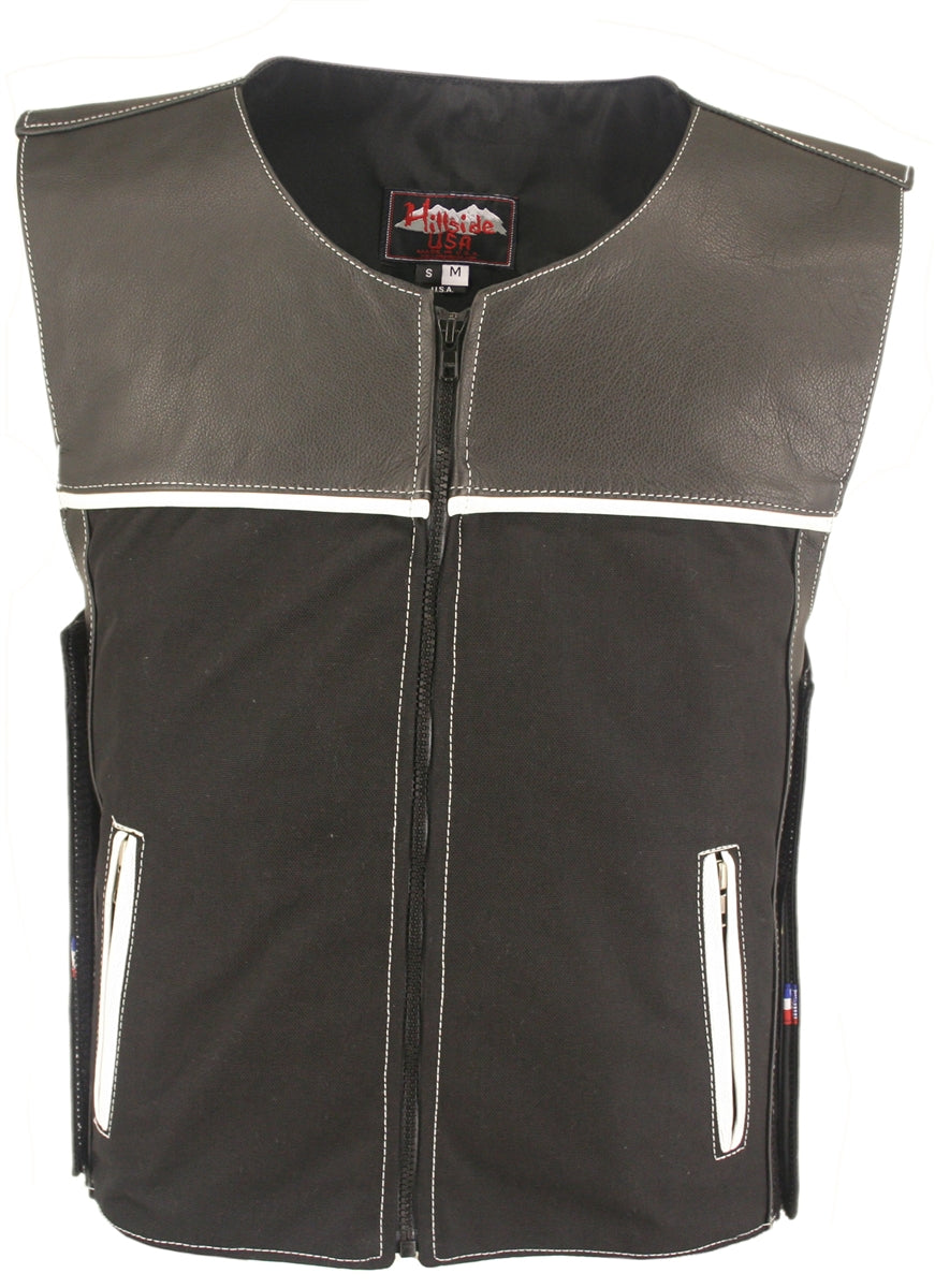 CX Combo Cordura/Leather Vest  (Custom-Made)