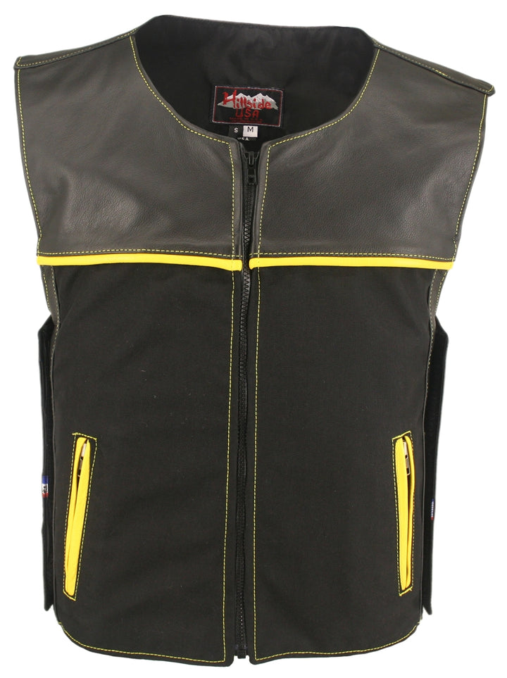 CX Combo Cordura/Leather Vest  (Custom-Made)