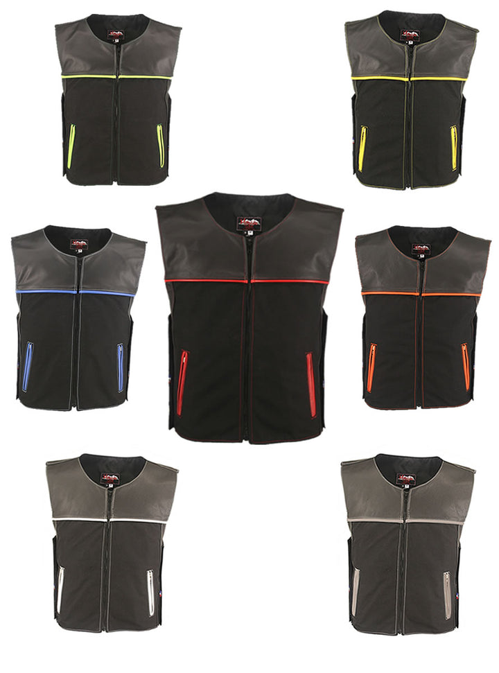 CX Combo Cordura/Leather Vest  (Custom-Made)