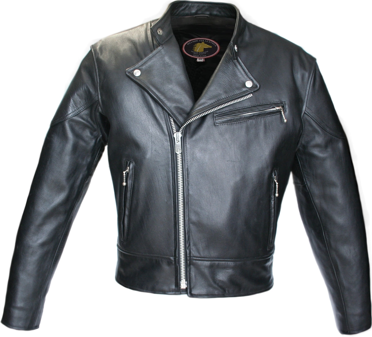 Mens Hybrid Horsehide Biker Jacket – Hillside USA