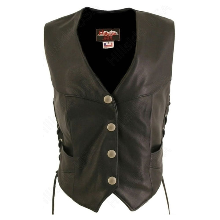 Women's Laced Side Biker Vest