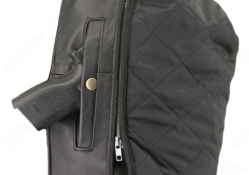 Men's Classic Black Biker Jacket