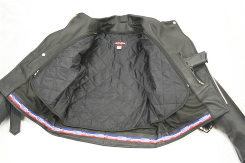 Men's Classic Black Biker Jacket
