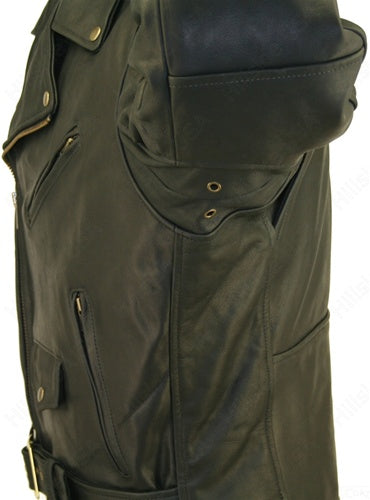 Men's Classic Black Biker Jacket