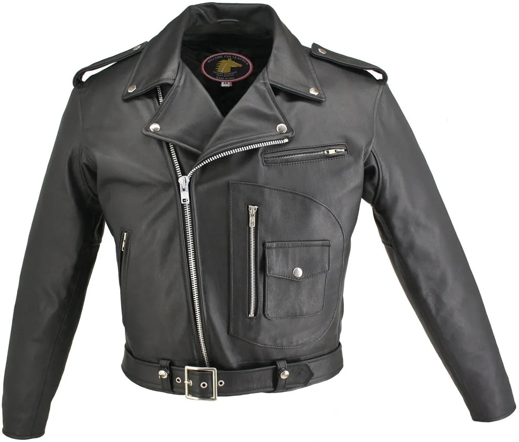 【Kurland】D-Pocket in Steerhide Men's D Pocket Horsehide Motorcycle Jacket – Hillside USA