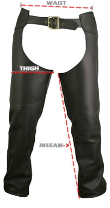 Men's Double Stitched Custom Leather Chaps (custom)