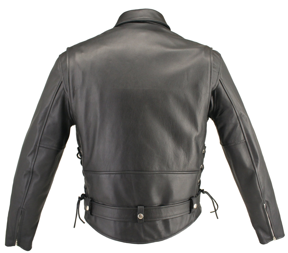 Men's Full Belted Horsehide Motorcycle Jacket