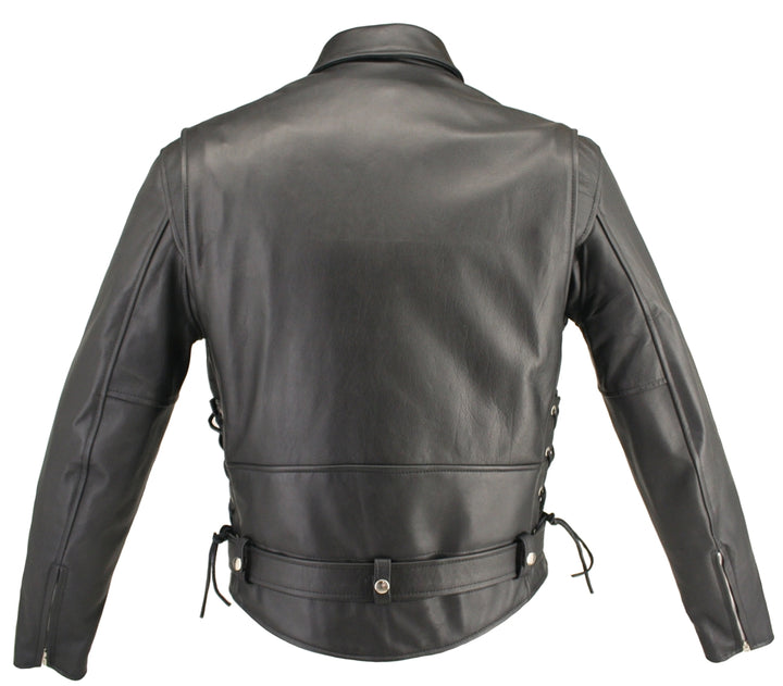 Men's Full Belted Horsehide Motorcycle Jacket