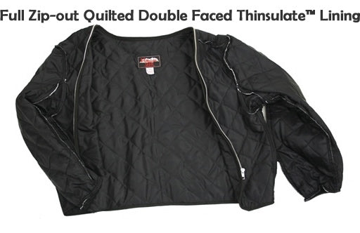 Men's Full Belted Horsehide Motorcycle Jacket
