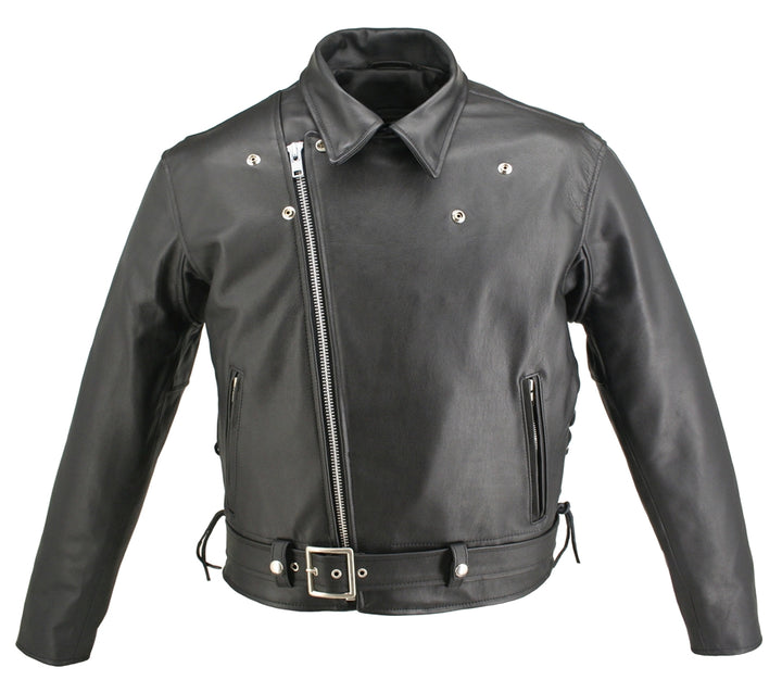 Men's Full Belted Horsehide Motorcycle Jacket