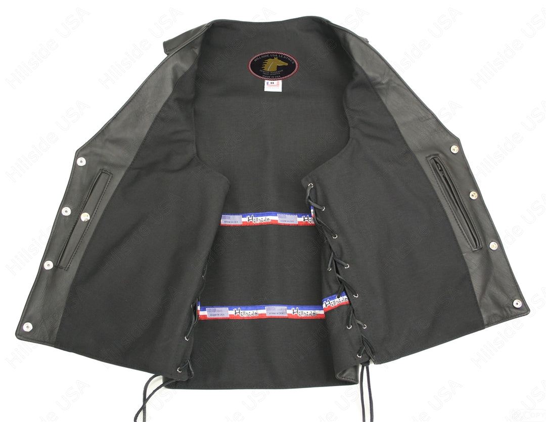 Men's Ultimate Horsehide Motorcycle Leather Vest